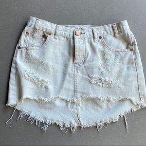 One Teaspoon Denim Mini Skirt